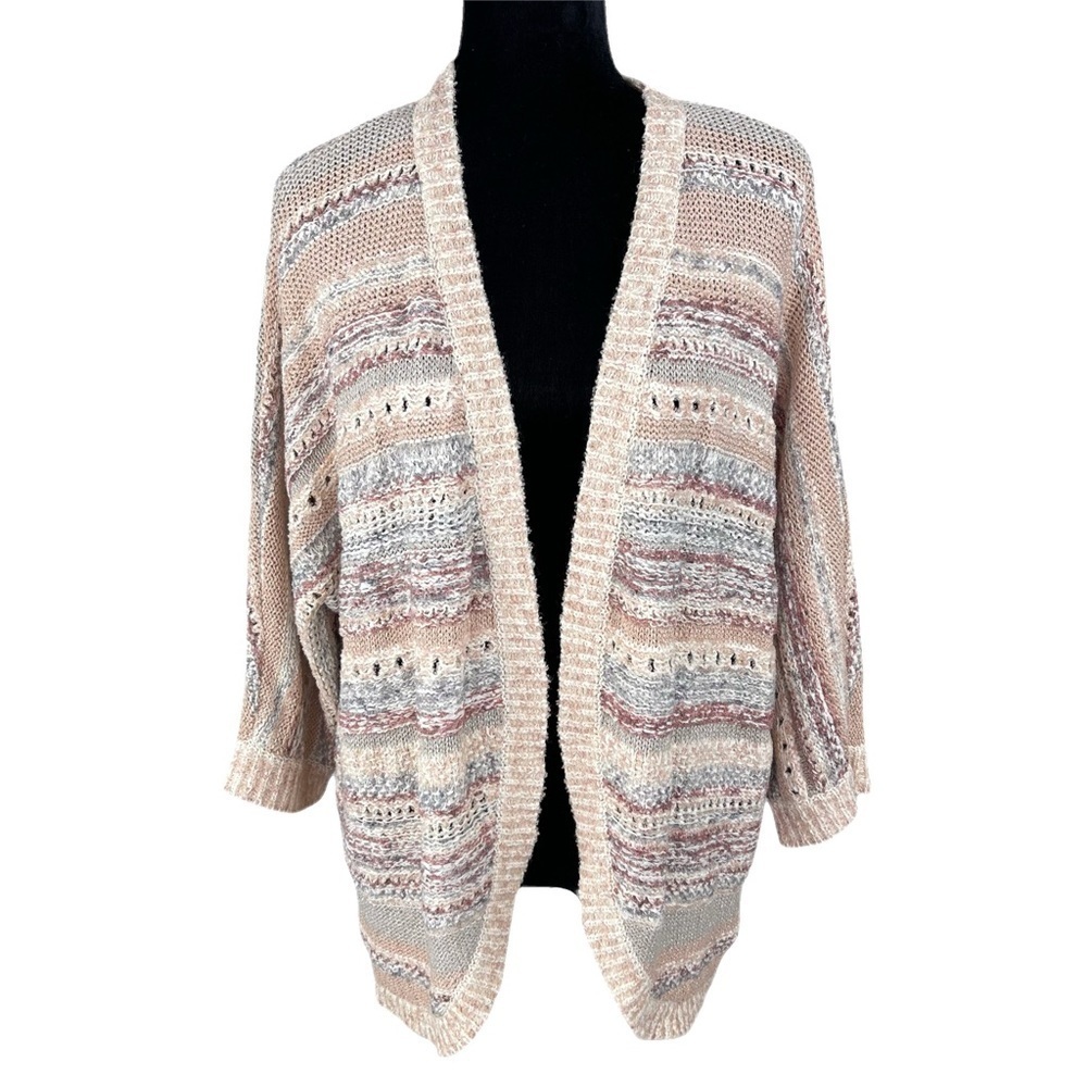 ✅ NWT Chico’s open front 3/4 dolman sleeve cardigan size 2 L